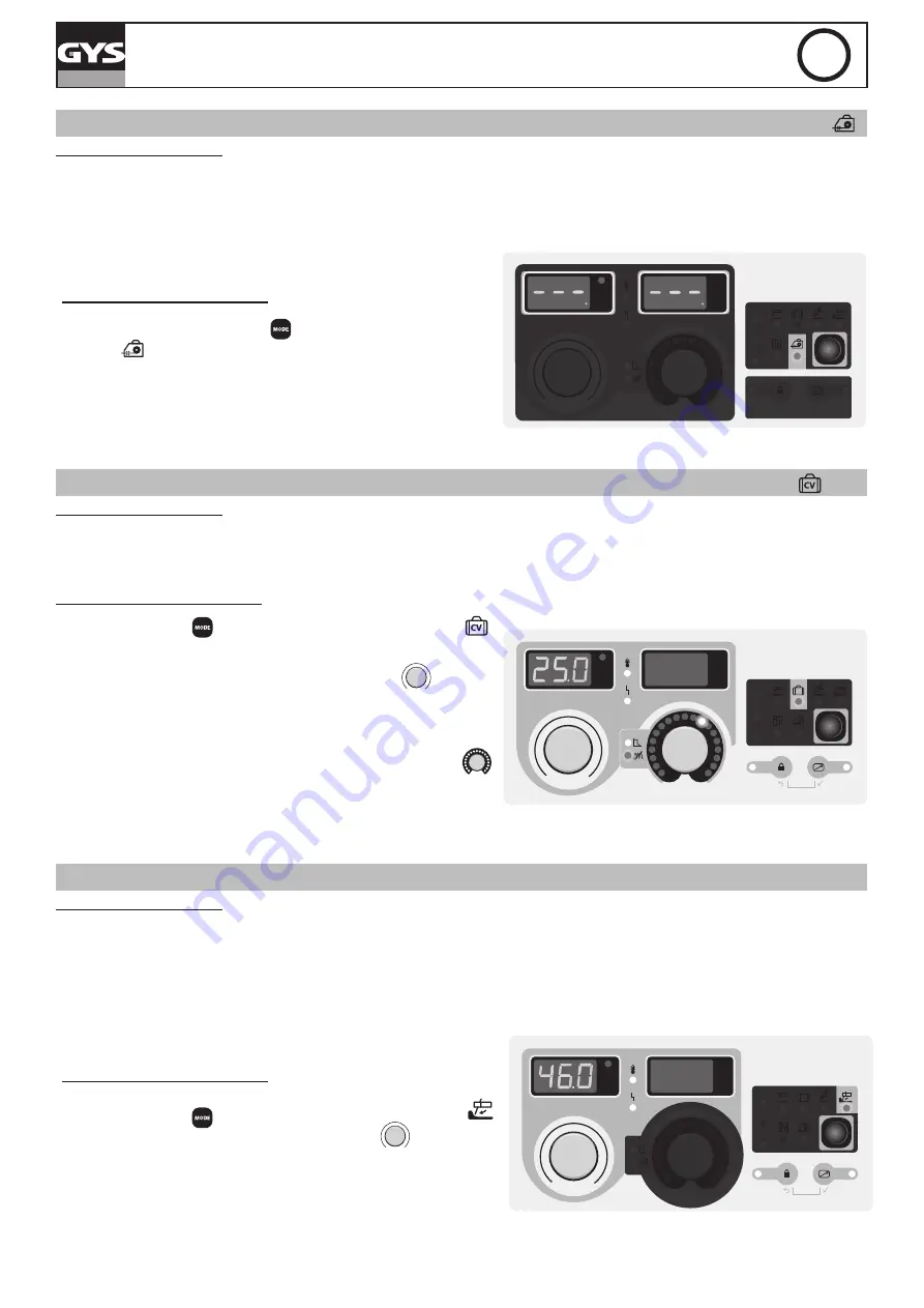 GYS EXAGON 400 CC/CV Manual Download Page 40