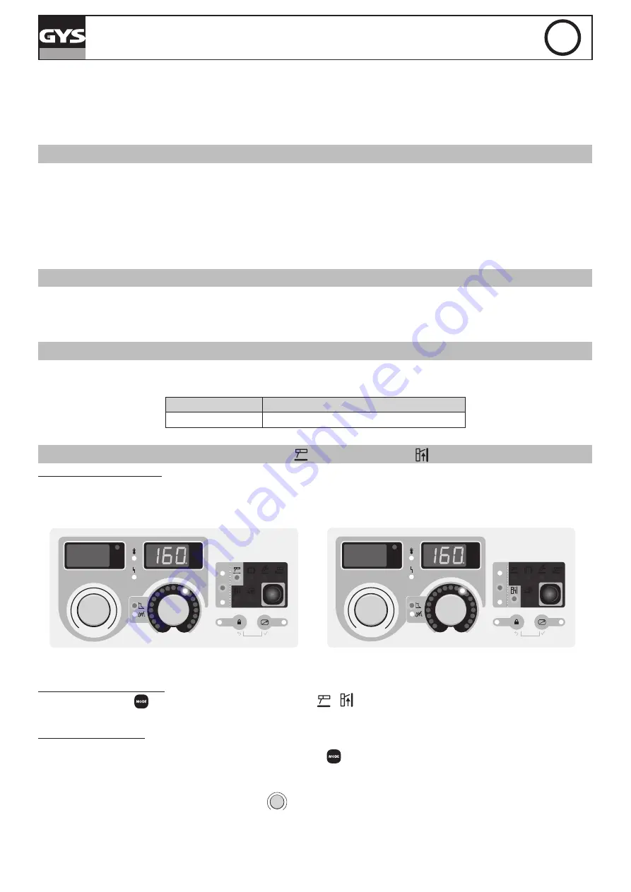 GYS EXAGON 400 CC/CV Manual Download Page 70