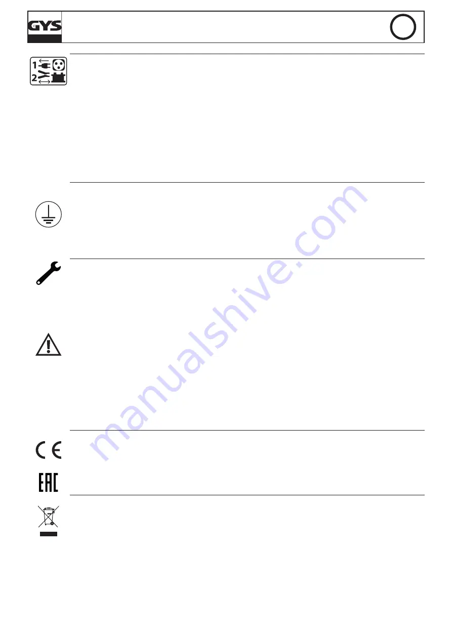 GYS GYSFLASH 40-12 FV Manual Download Page 63