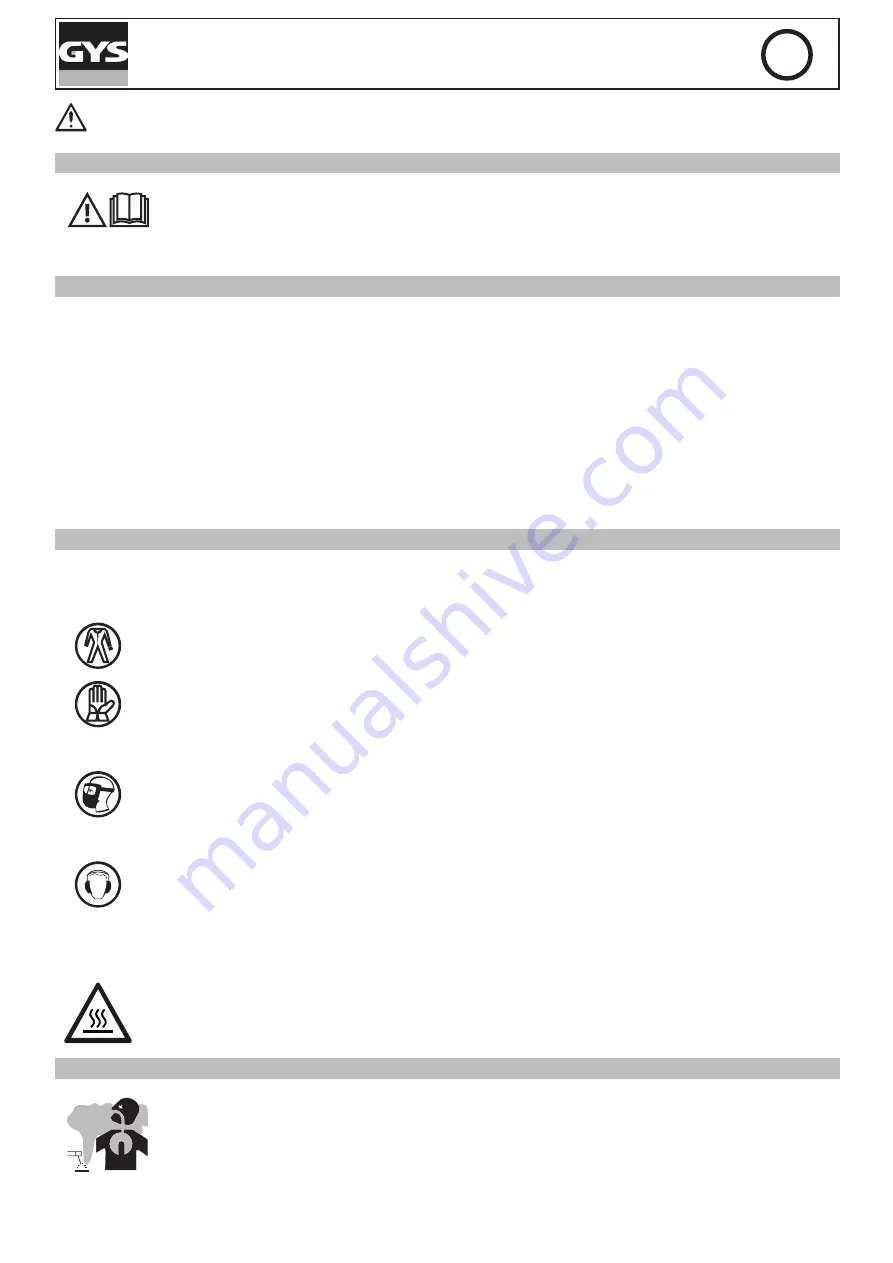 GYS MONOGYS 200-2CS Manual Download Page 8