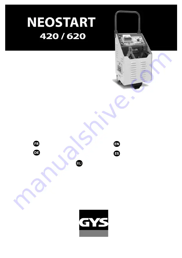 GYS NEOSTART 420 Скачать руководство пользователя страница 1