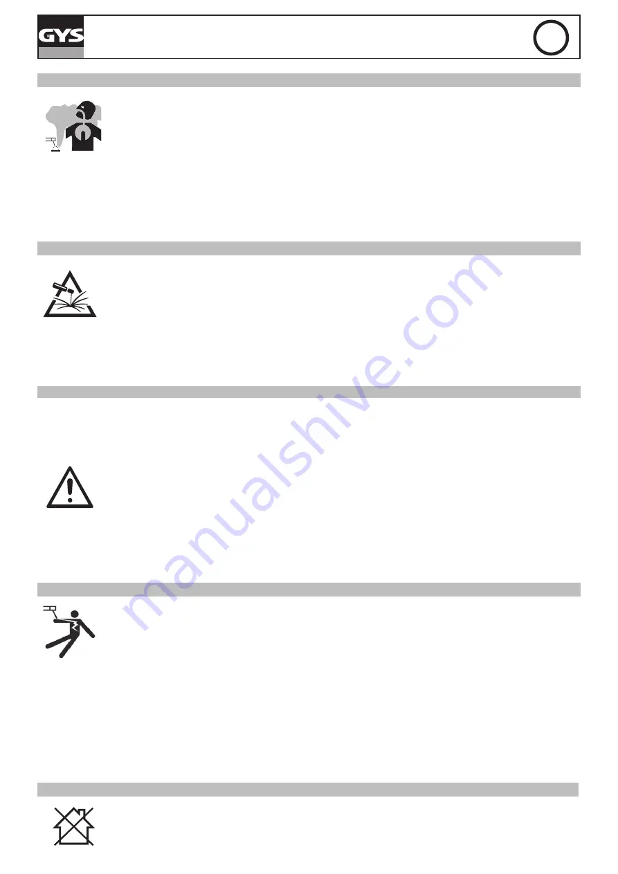 GYS TIG 168 DC HF Manual Download Page 43