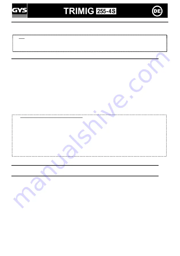 GYS TRIMIG 255-4S Скачать руководство пользователя страница 19