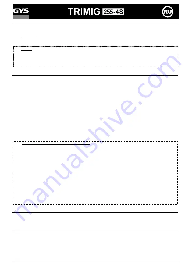GYS TRIMIG 255-4S Скачать руководство пользователя страница 31