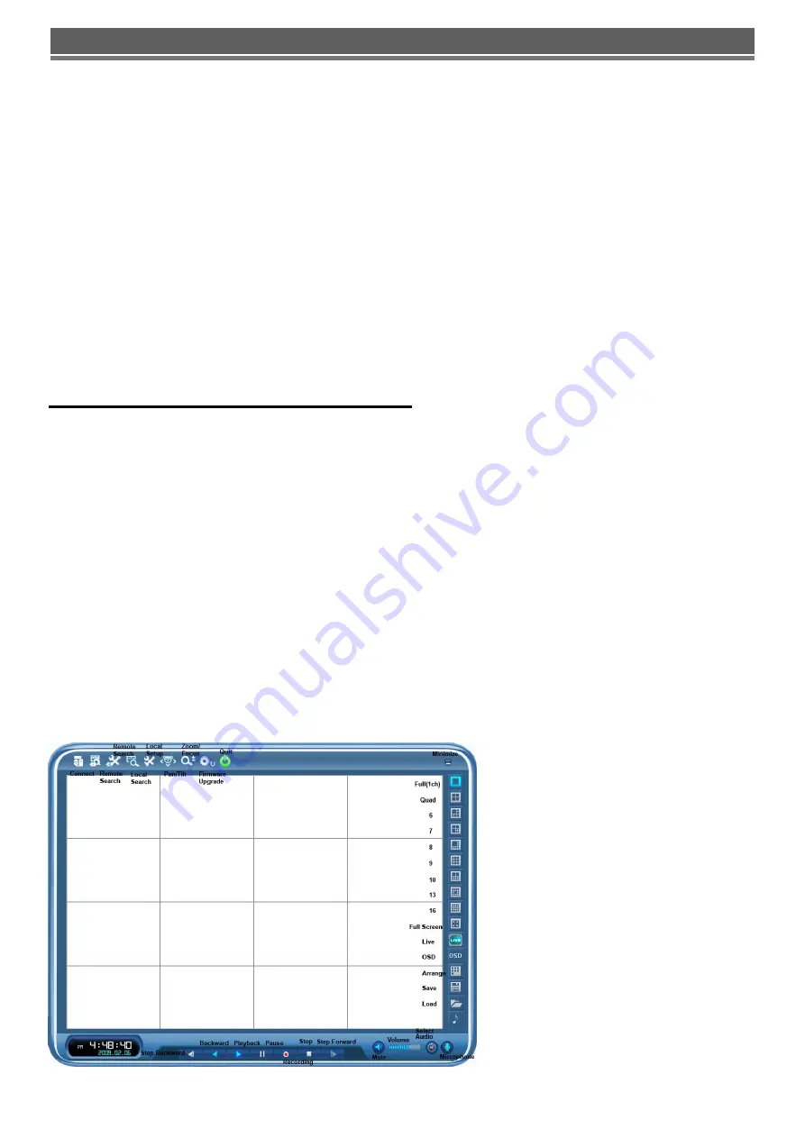 H.264 4 Channel Quick Manual Download Page 12