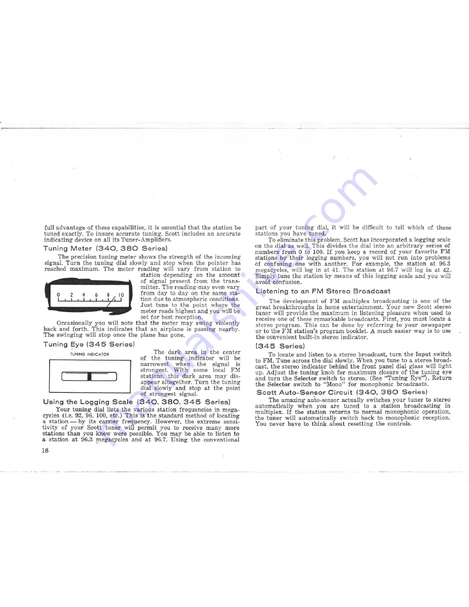 H.H. Scott 340B Operating Manual Download Page 21