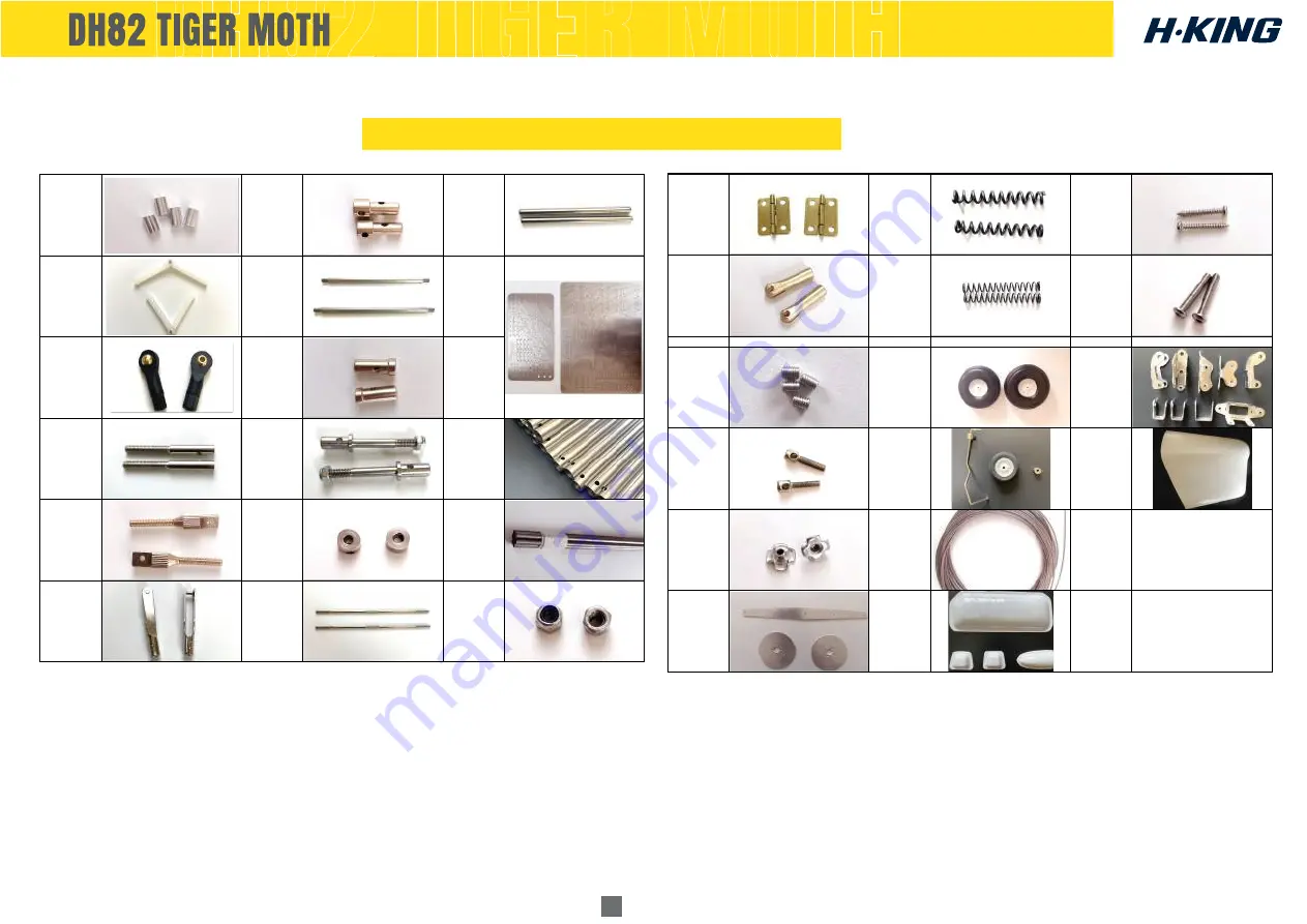 H-KING DH82A TIGER MOTH Building Instructions Download Page 32