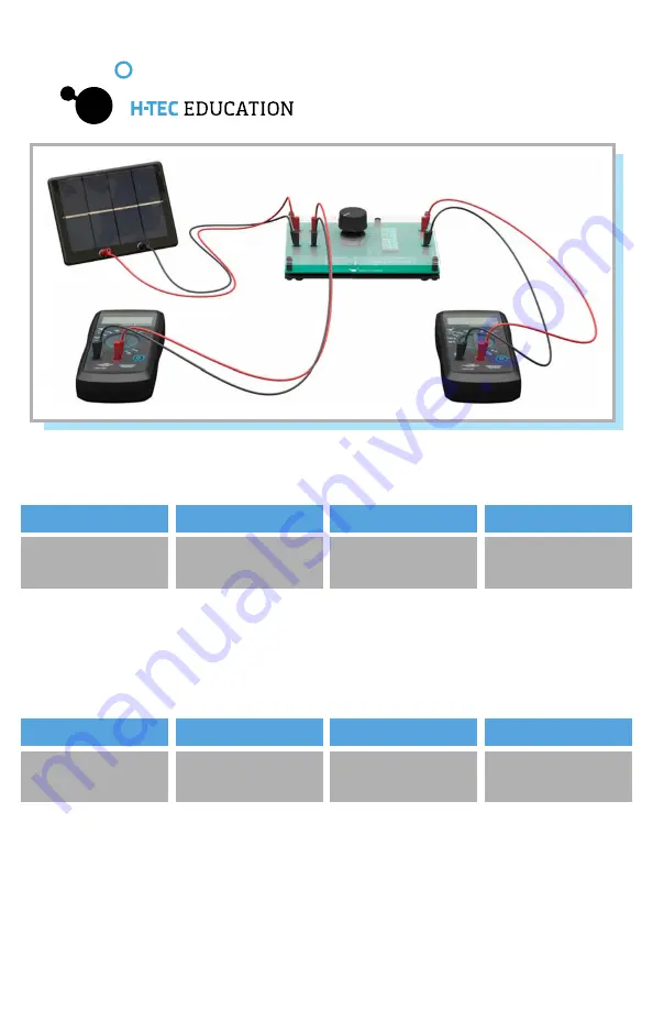 H-TEC Education A129 Operating Instructions Manual Download Page 8