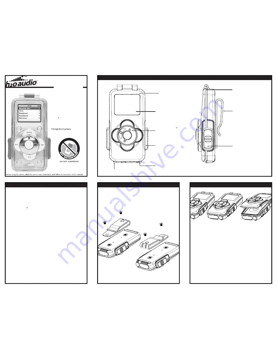 H2O Audio Outdoor Series Instructions Download Page 1