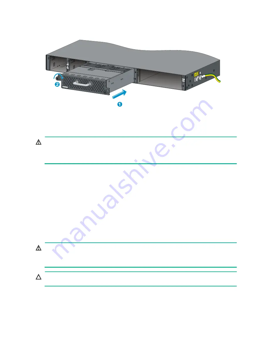 H3C S5830V2 series Installation Manual Download Page 22