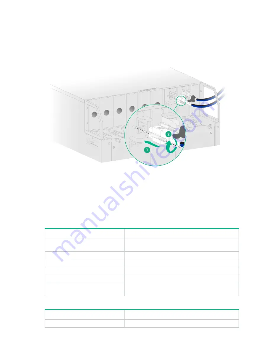 H3C SecPath M9000-AI-E8 Installation Manual Download Page 42