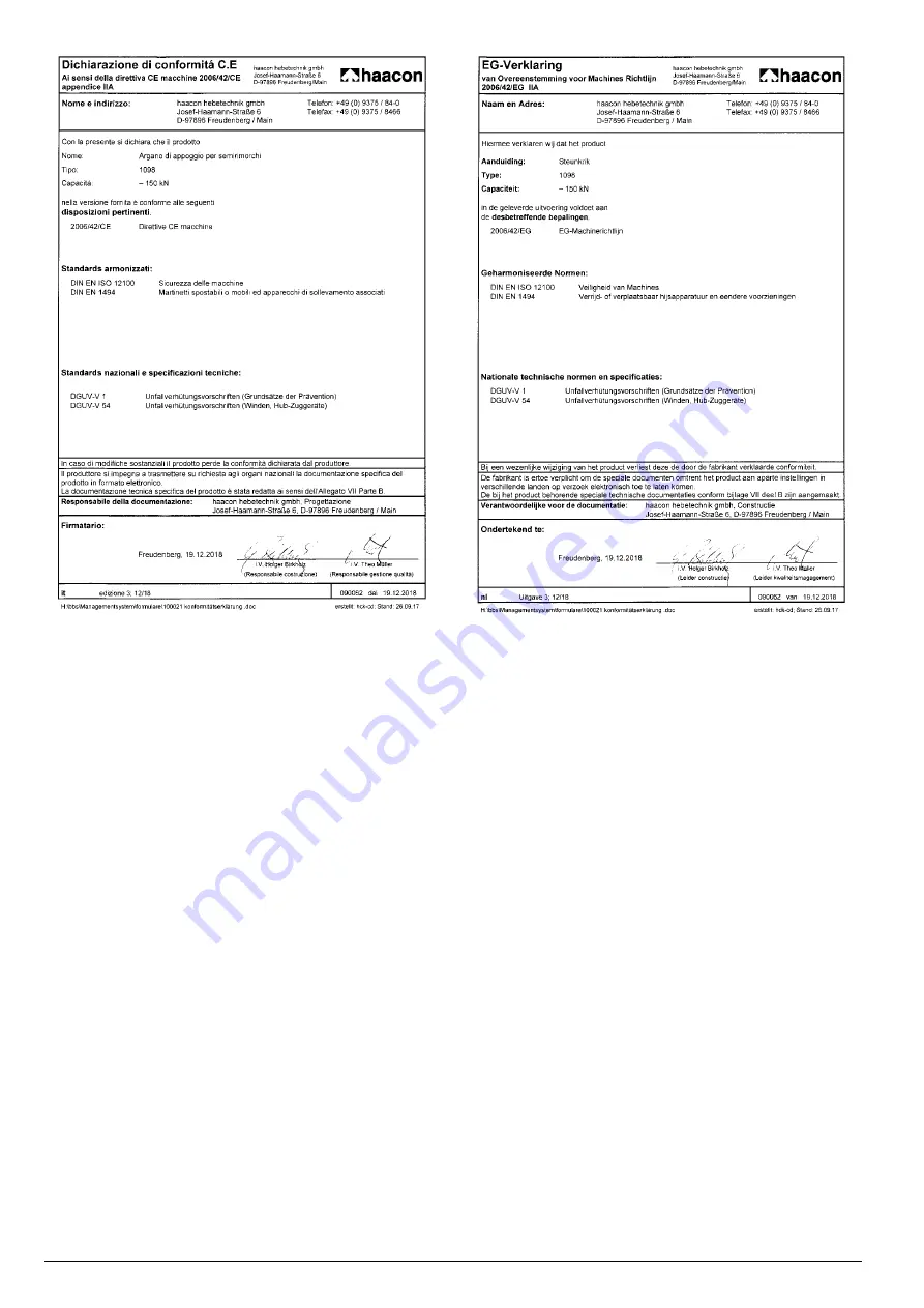 haacon 1098 Operating Manual Download Page 12