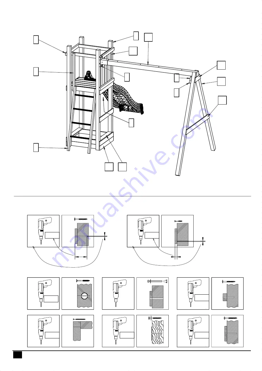 habitat et jardin PORTIQUE MARGOTE 417 05-F705197 Скачать руководство пользователя страница 4