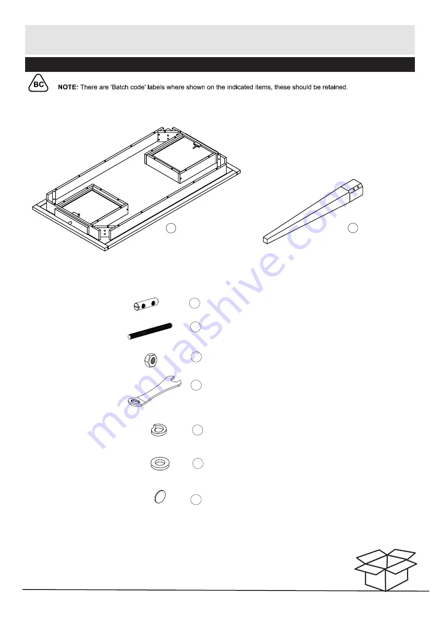 Habitat Anderson Dining Table ANDE-DT-SS19-A Assembly Instructions Download Page 3