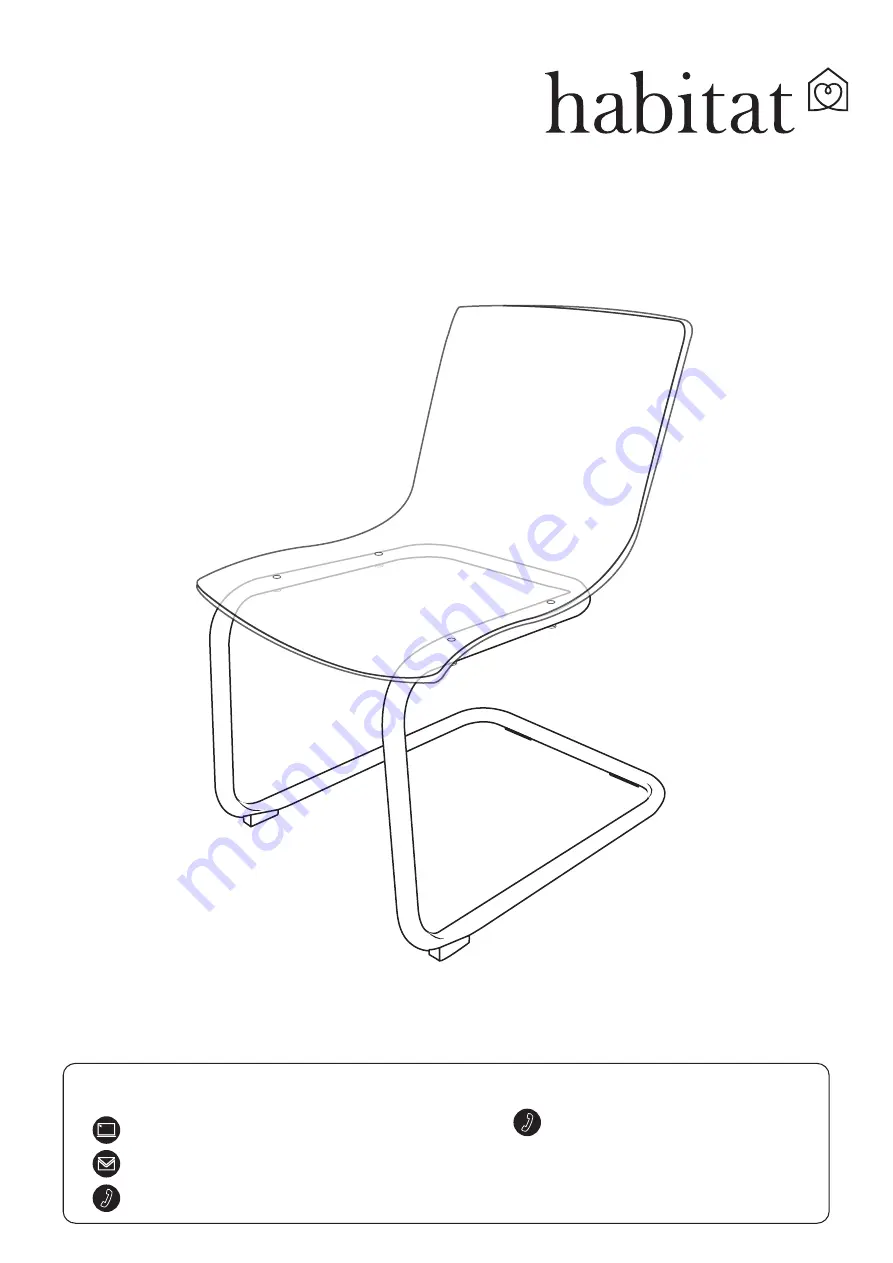 Habitat Ari Perspex 917/5785 Assembly Instructions Download Page 1