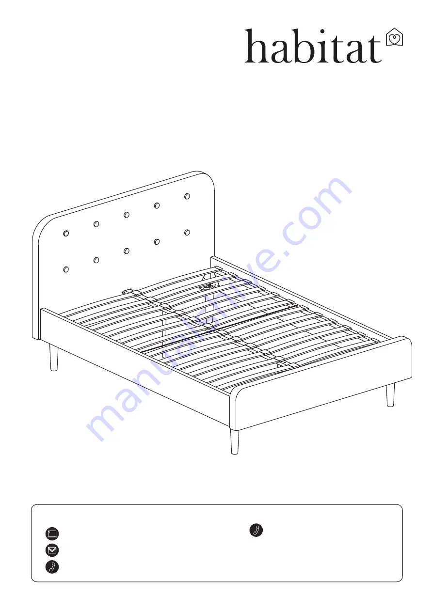 Habitat Aspen Bed 735/3798 Скачать руководство пользователя страница 1