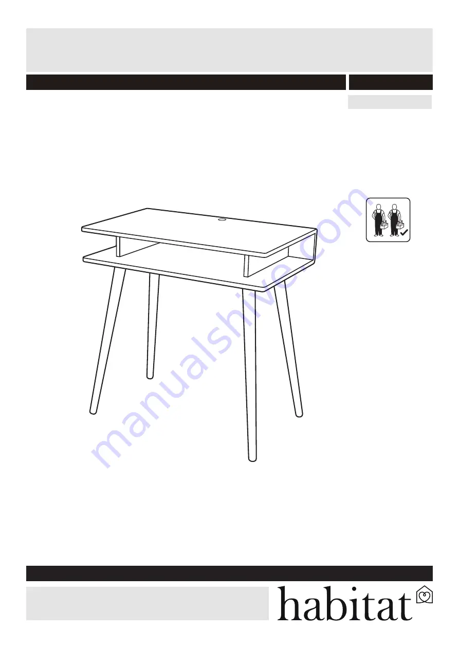 Habitat CATO. DESK Assembly Instructions Download Page 1