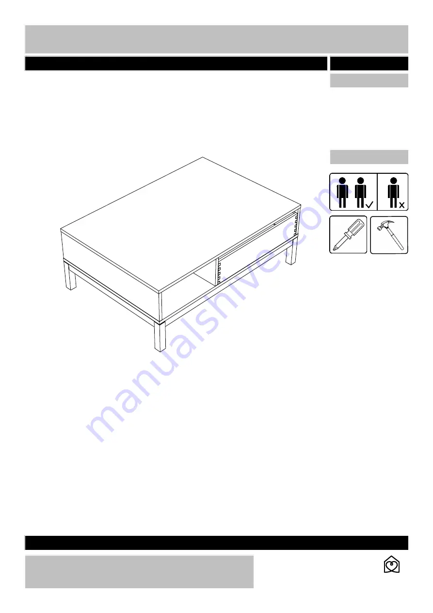 Habitat ELDER-CT-SS15-A Assembly Instructions Manual Download Page 1