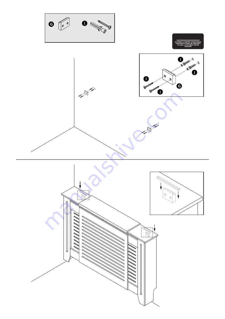 Habitat Extendable Austin Radiator Cover 951/9901 Manual Download Page 10