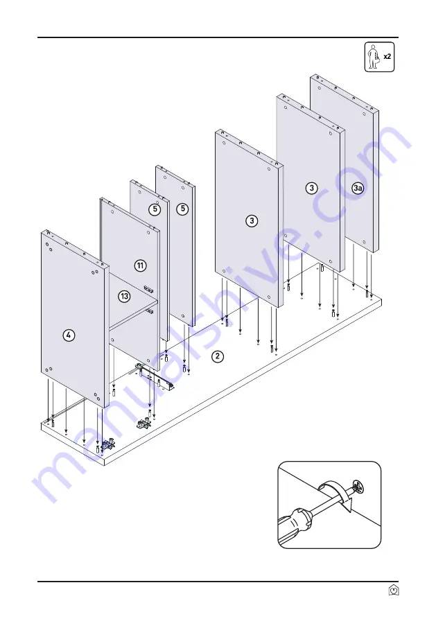 Habitat Genna 803457 Assembly Instructions Manual Download Page 21