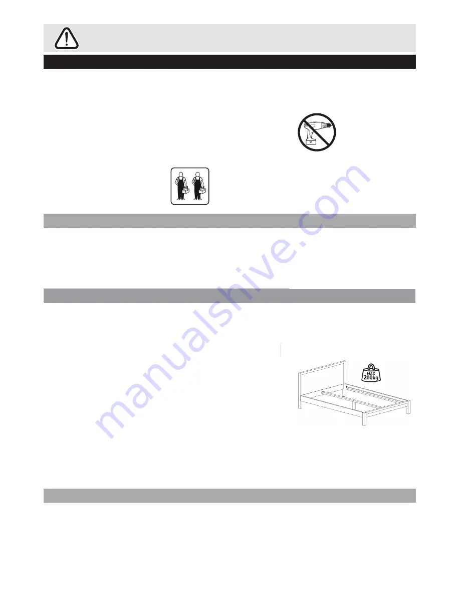 Habitat HANA BED 1400 Assembly Instructions Manual Download Page 2