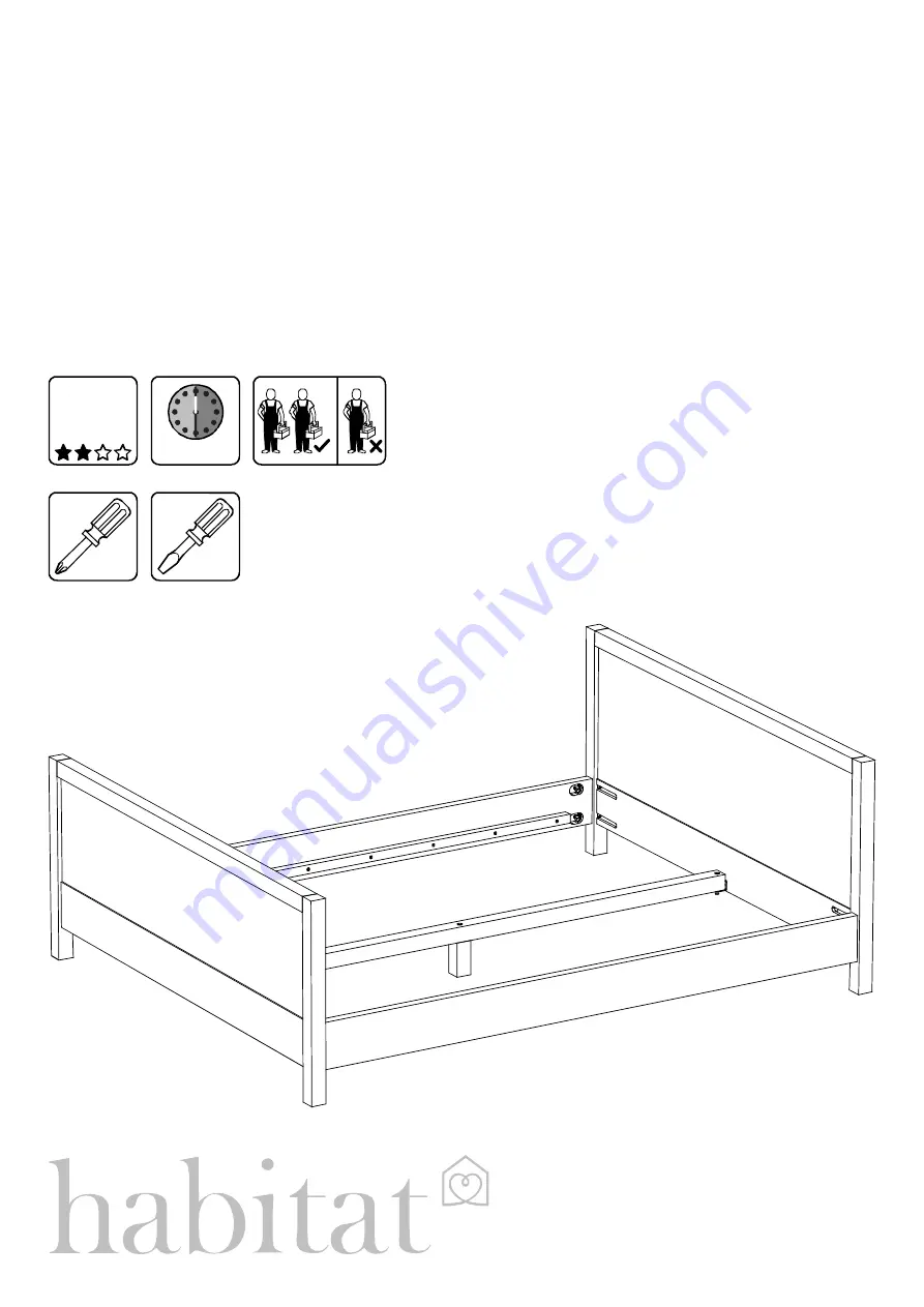 Habitat HANA-DB-S09-A Assembly Instructions Manual Download Page 1