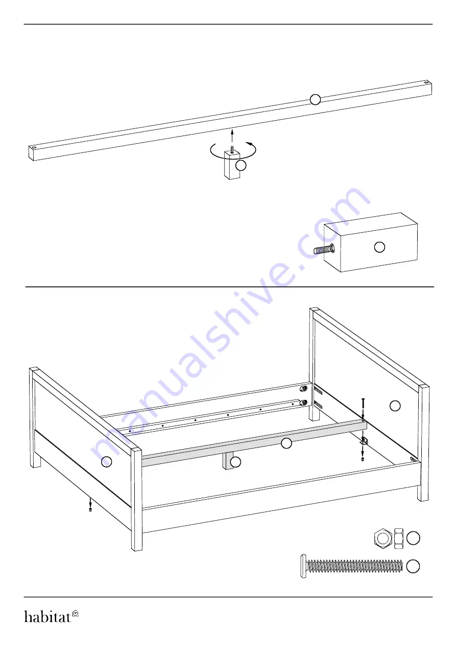 Habitat HANA-DB-S09-A Assembly Instructions Manual Download Page 6