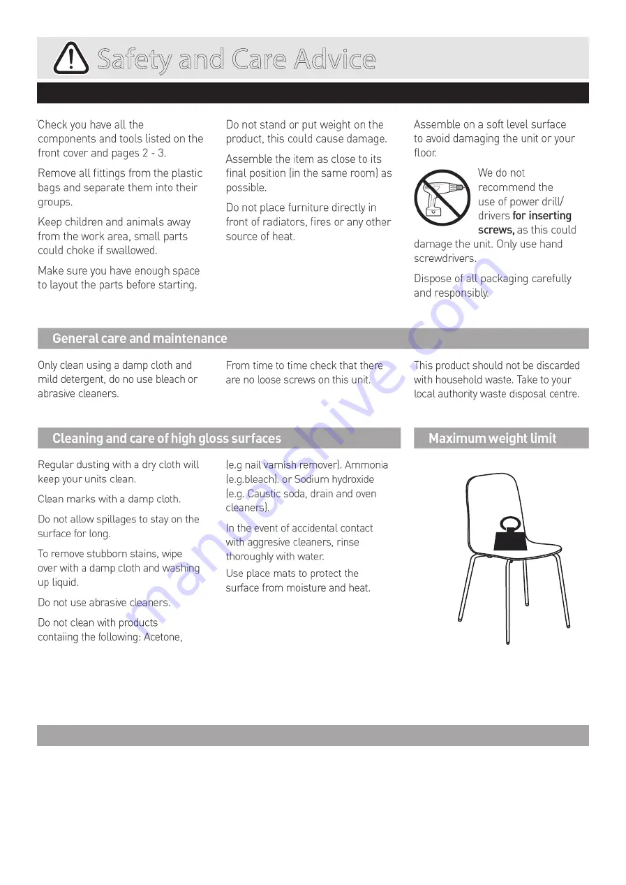 Habitat KIRBY KIRB-CH-SS20-A Assembly Instructions Download Page 2