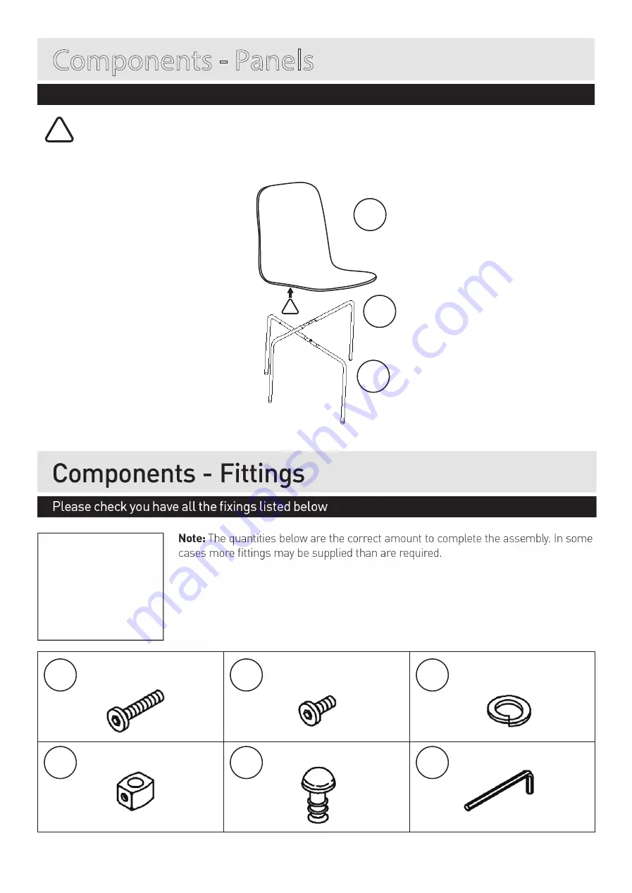 Habitat KIRBY KIRB-CH-SS20-A Assembly Instructions Download Page 3