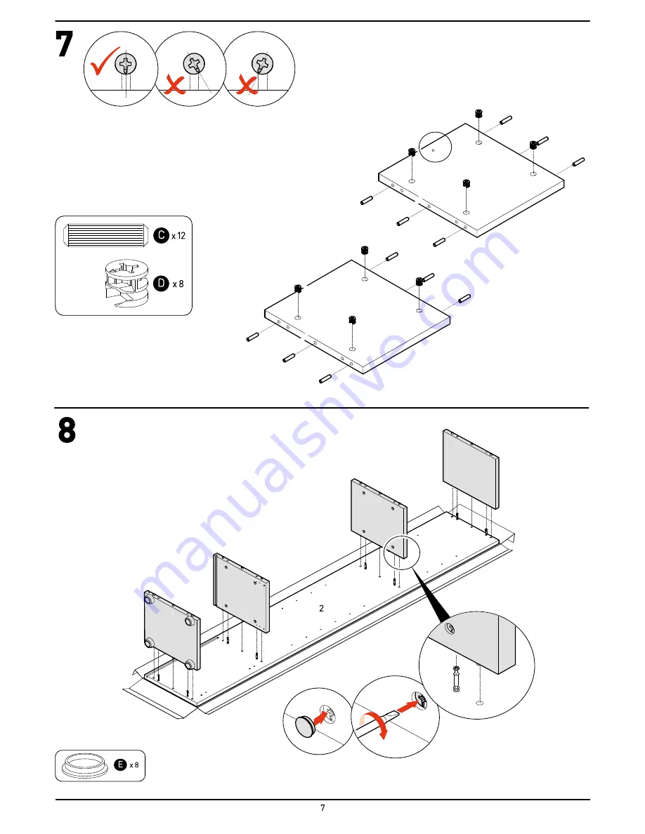 Habitat Kubrik 902507 Assembly Manual Download Page 7