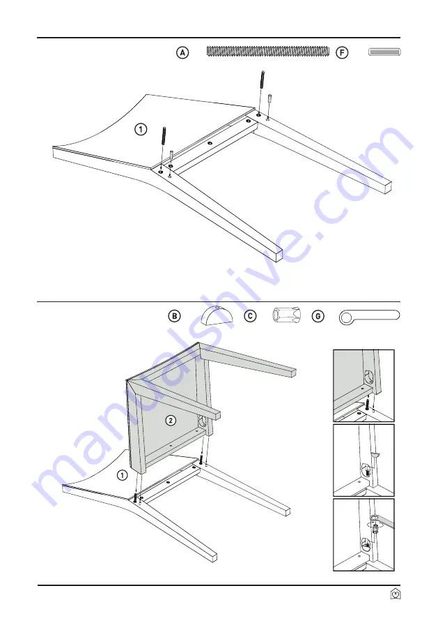 Habitat Ruskin 901547 Assembly Instructions Manual Download Page 7