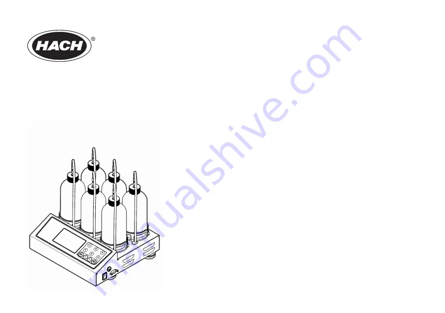 Hach BODTrak II User Manual Download Page 1