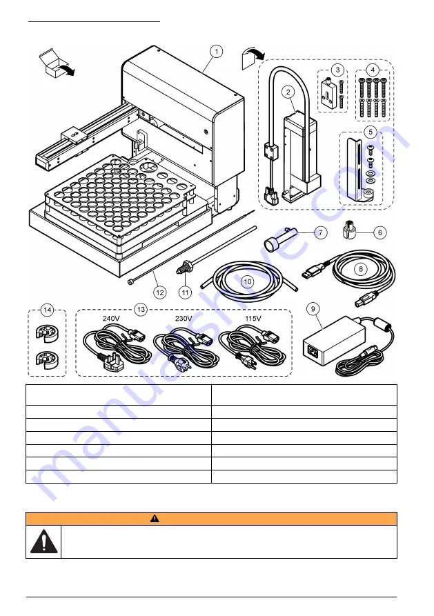 Hach QbD1200 AutoSampler Скачать руководство пользователя страница 38