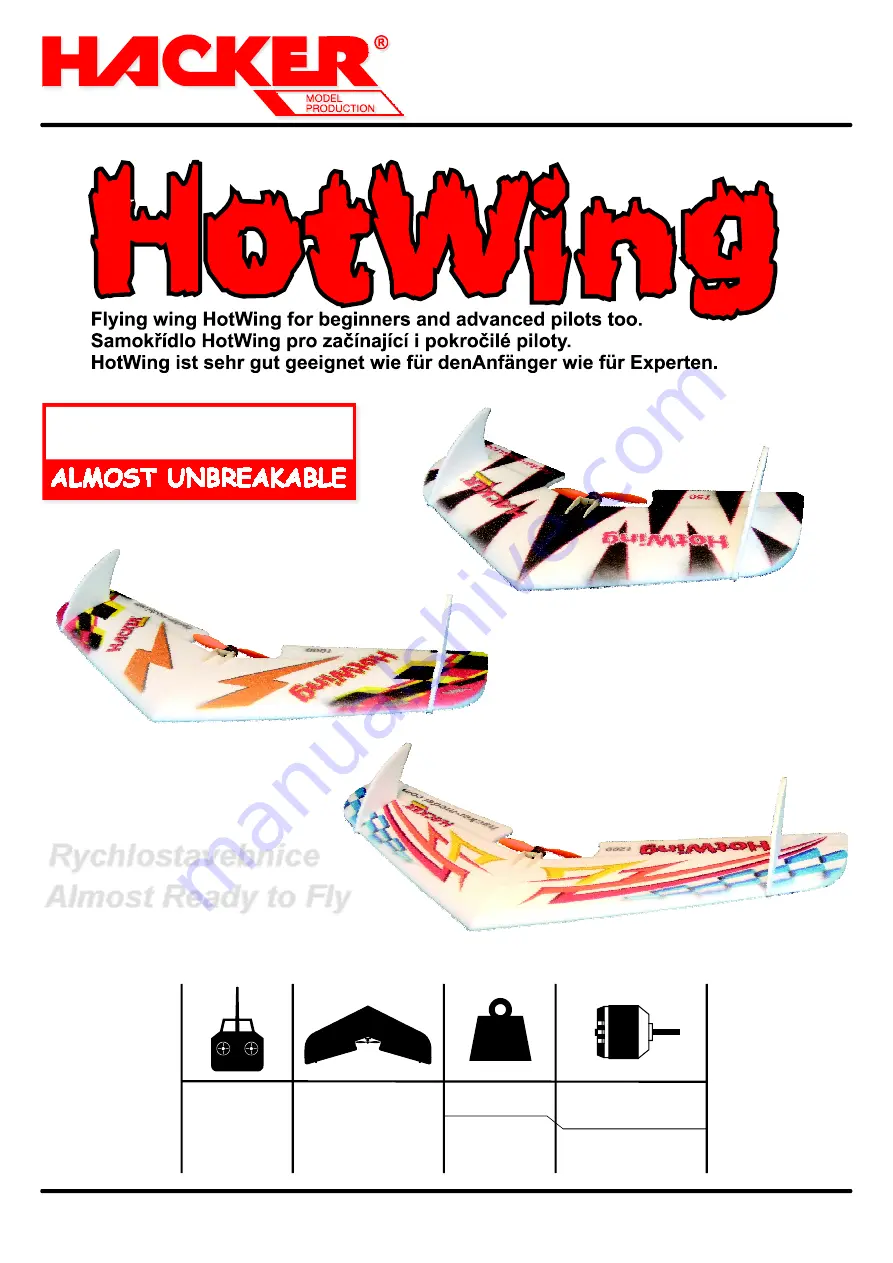 Hacker Hotwing 750 Instructions Manual Download Page 1