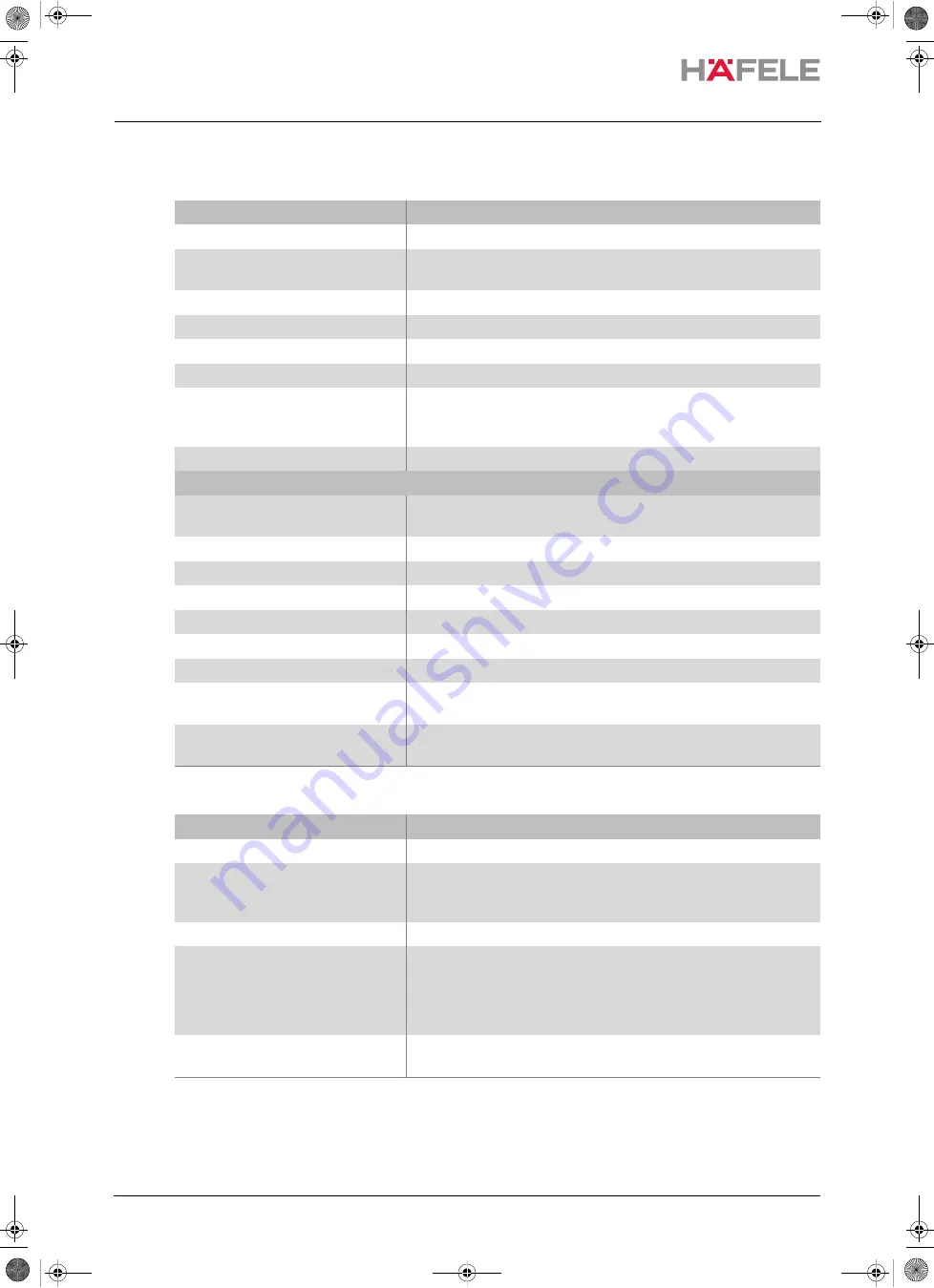 Häfele 237.59.010 Operating Instructions Manual Download Page 10