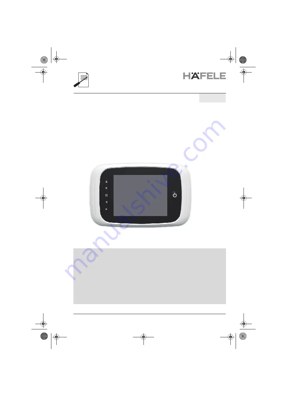 Häfele 959.23.050 Скачать руководство пользователя страница 1