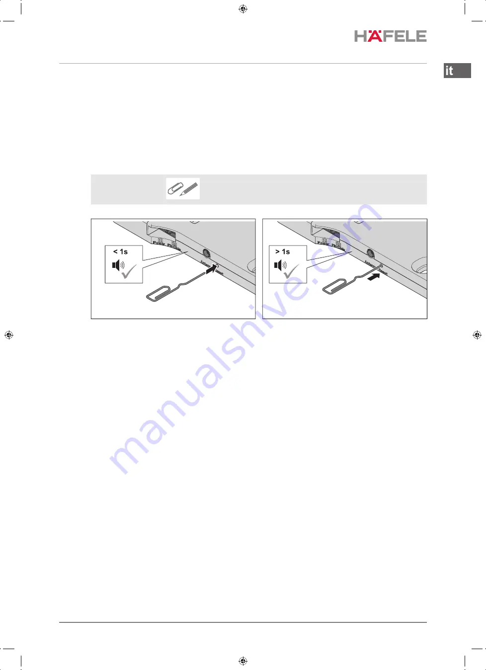 Häfele EFL 30 Operating Instructions Manual Download Page 159