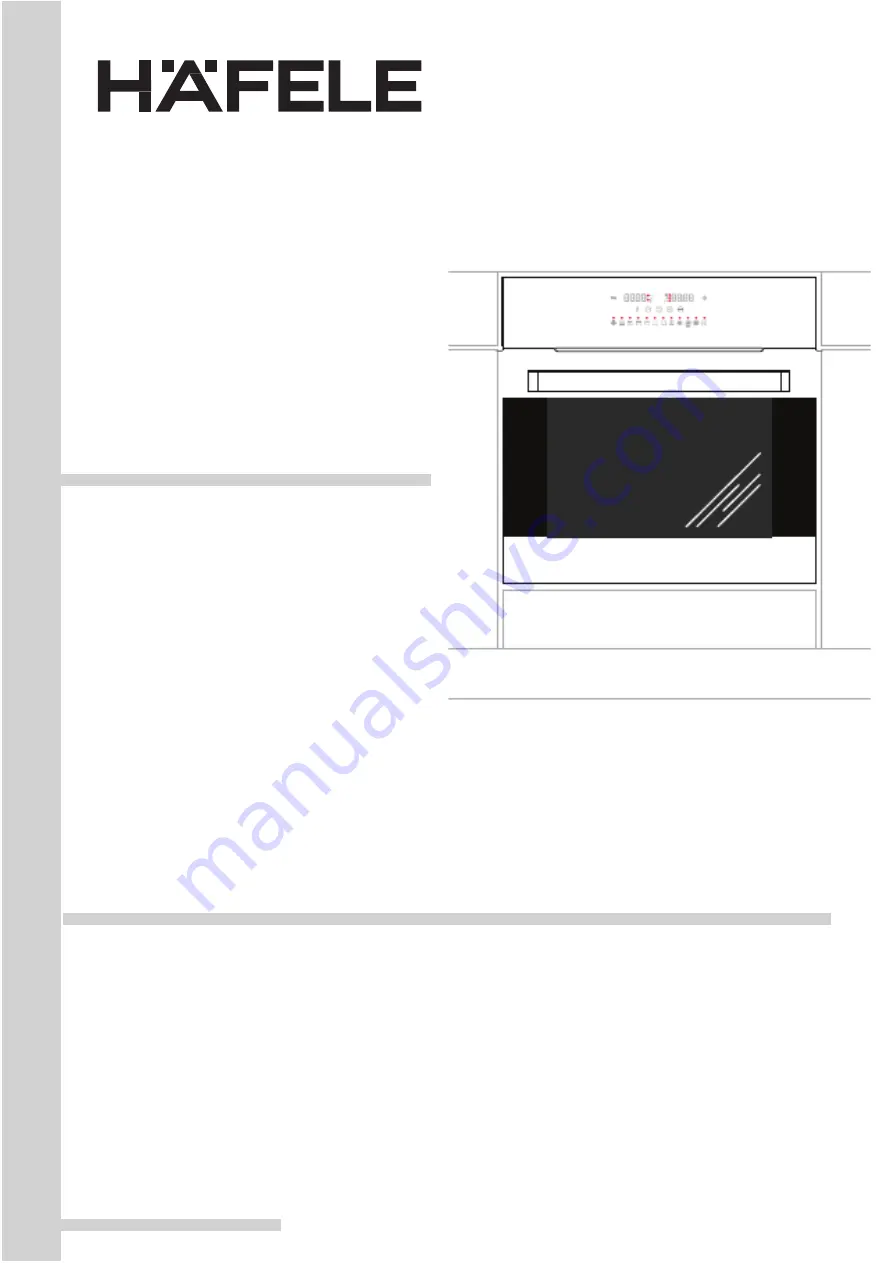 Häfele HBO-TC65B Instruction Manual Download Page 1