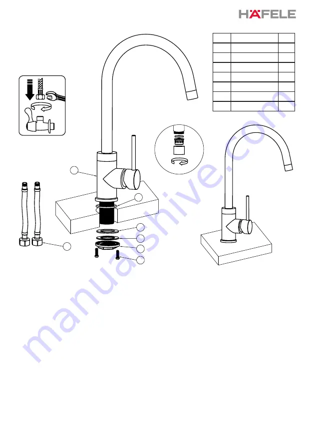 Häfele HT21-CH1F220C Instruction Manual Download Page 5