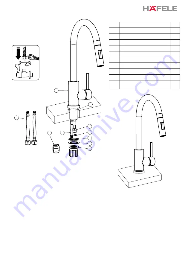 Häfele TAP HT21-CH1P287 Instruction Manual Download Page 5