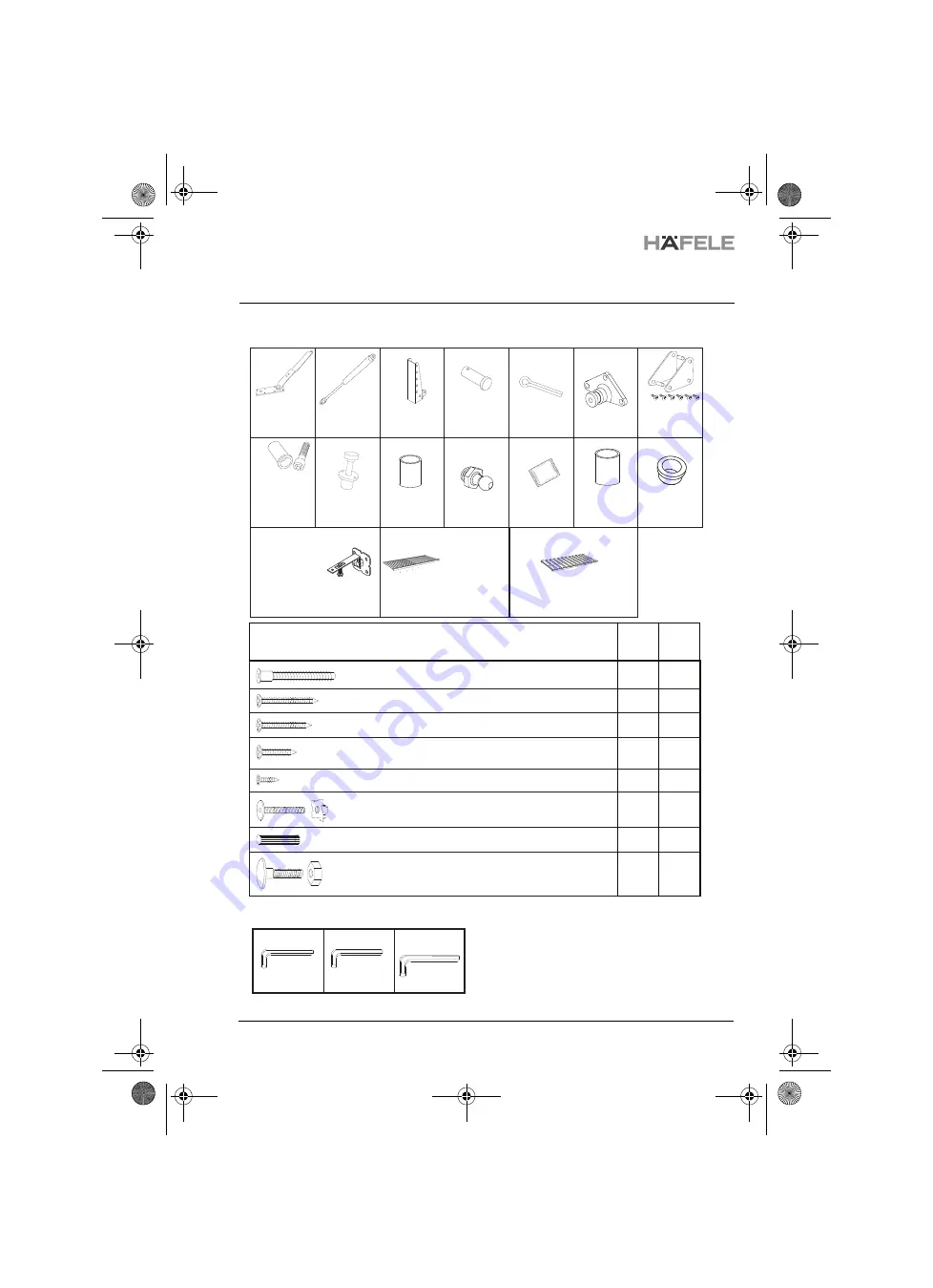 Häfele Tavoletto 271.97.300 Manual Download Page 5