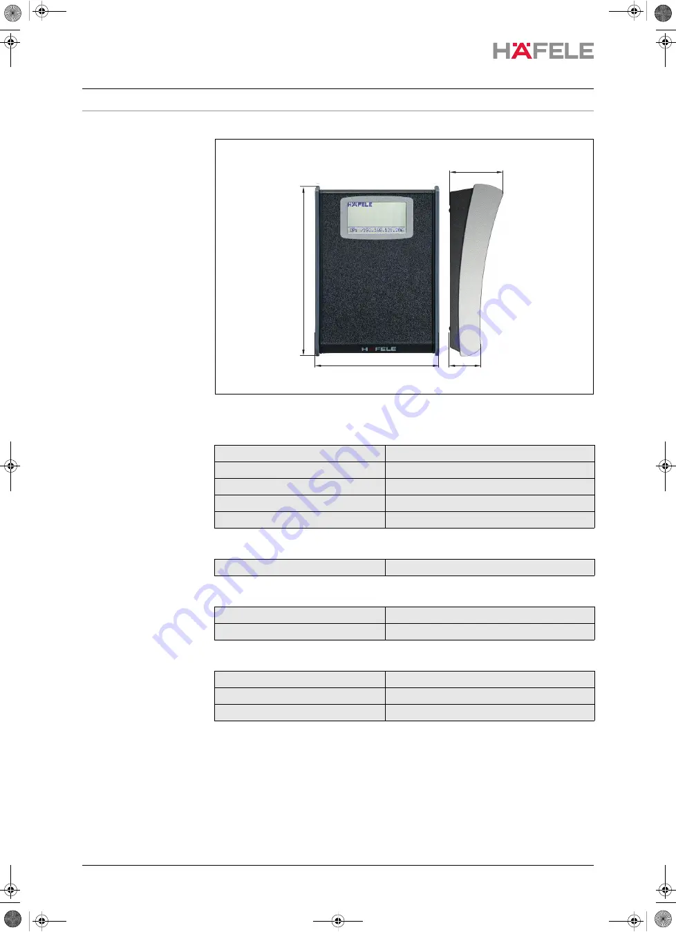 Hafele ES 110 Operating Instructions Manual Download Page 44