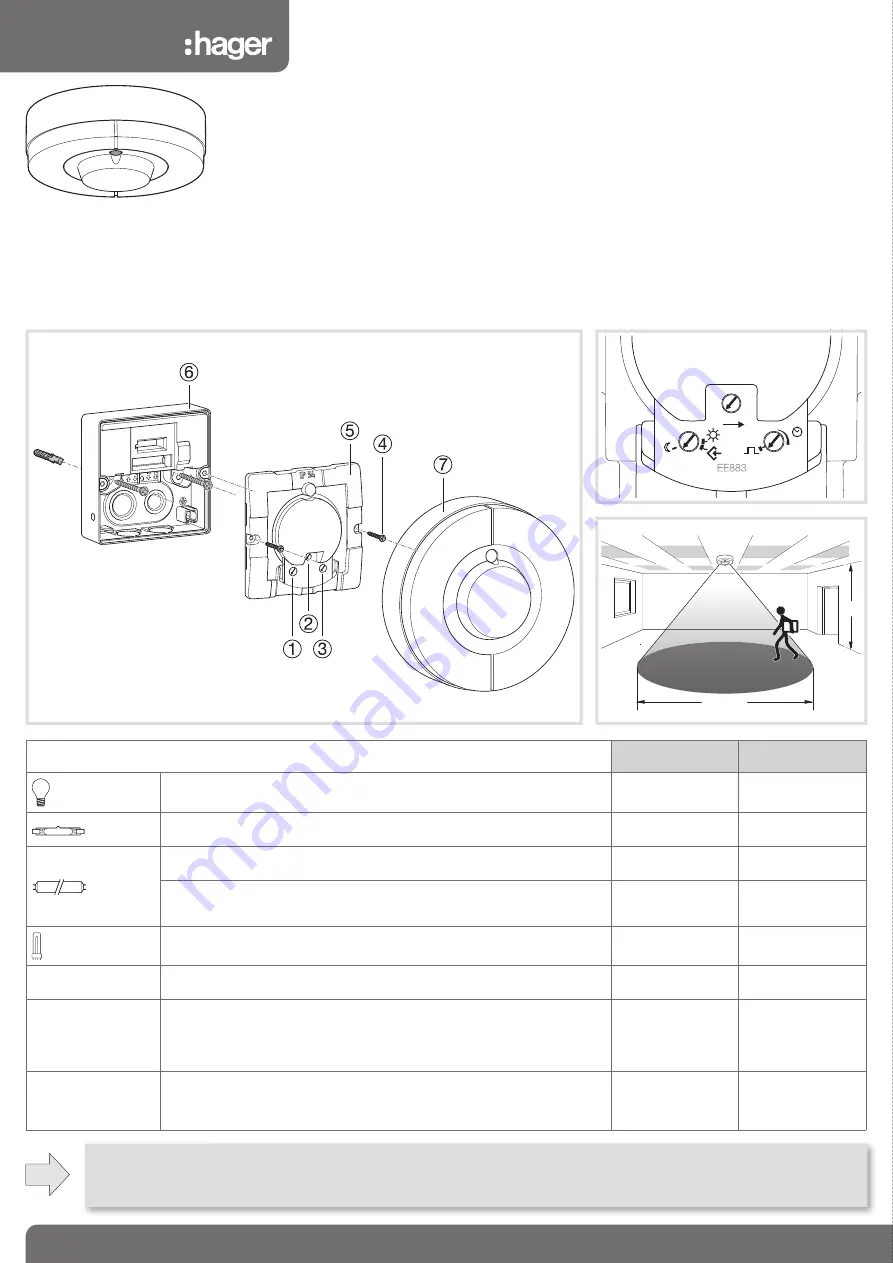 hager EE883 Скачать руководство пользователя страница 1