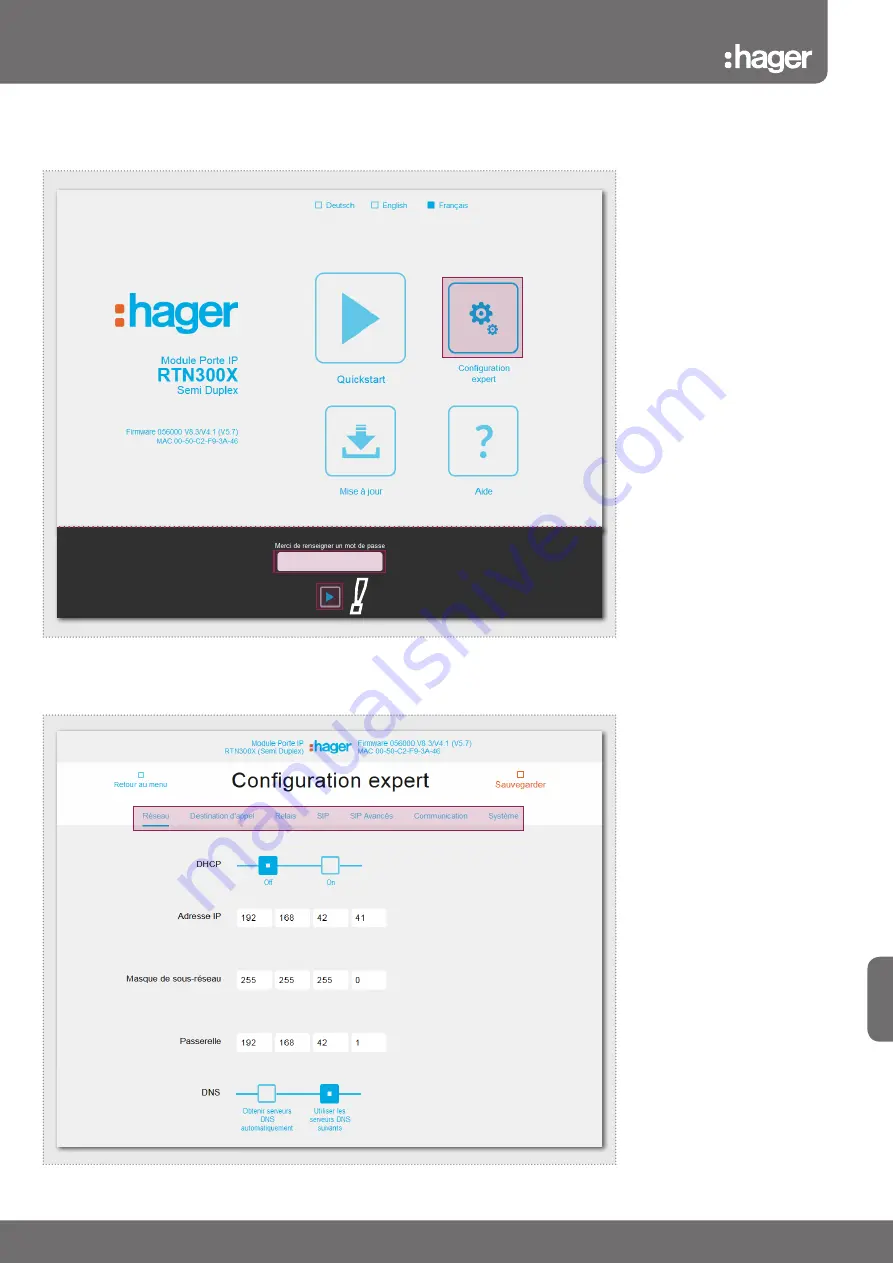 hager RTN300X Скачать руководство пользователя страница 29