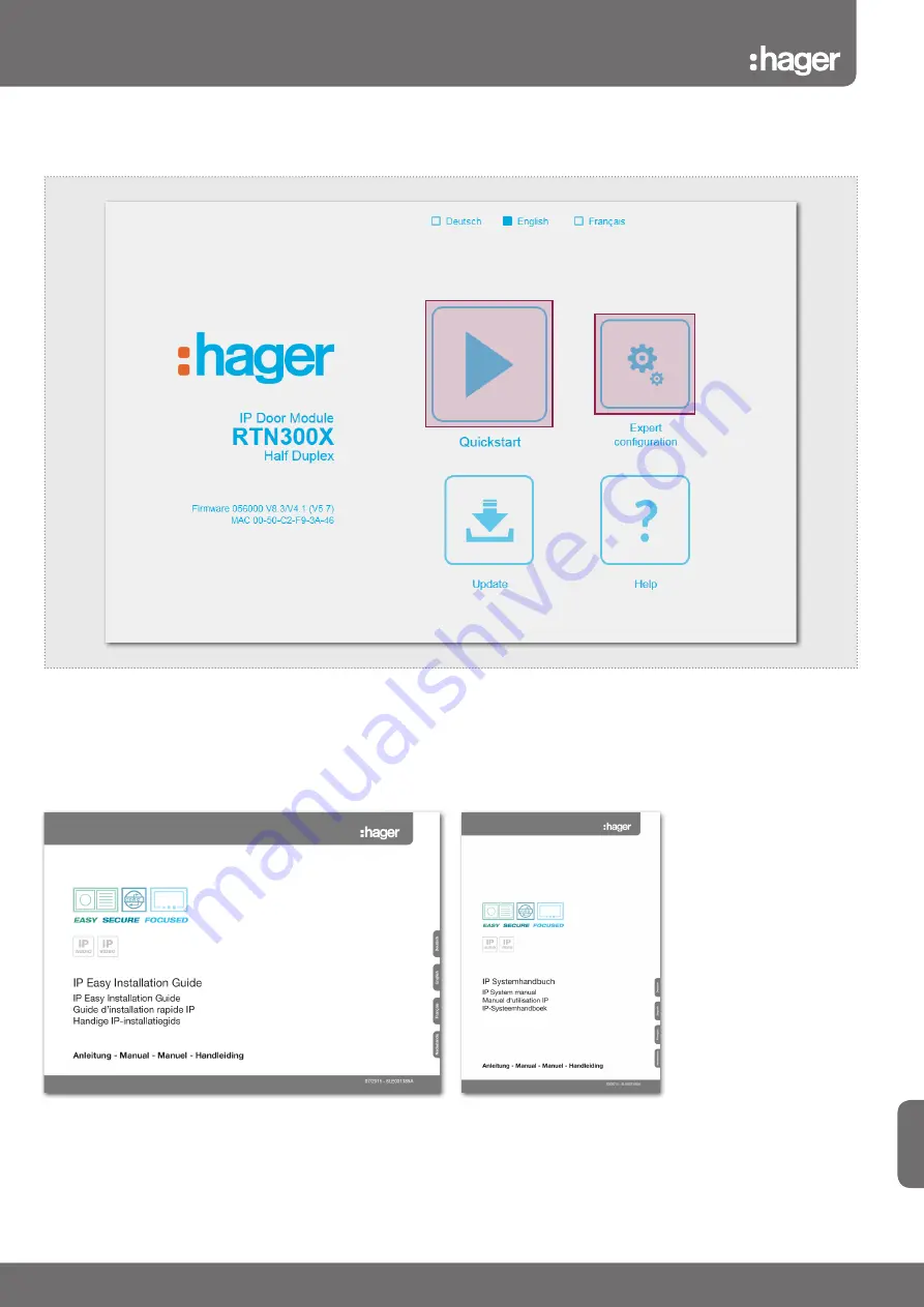 hager RTN300X Manual Download Page 35