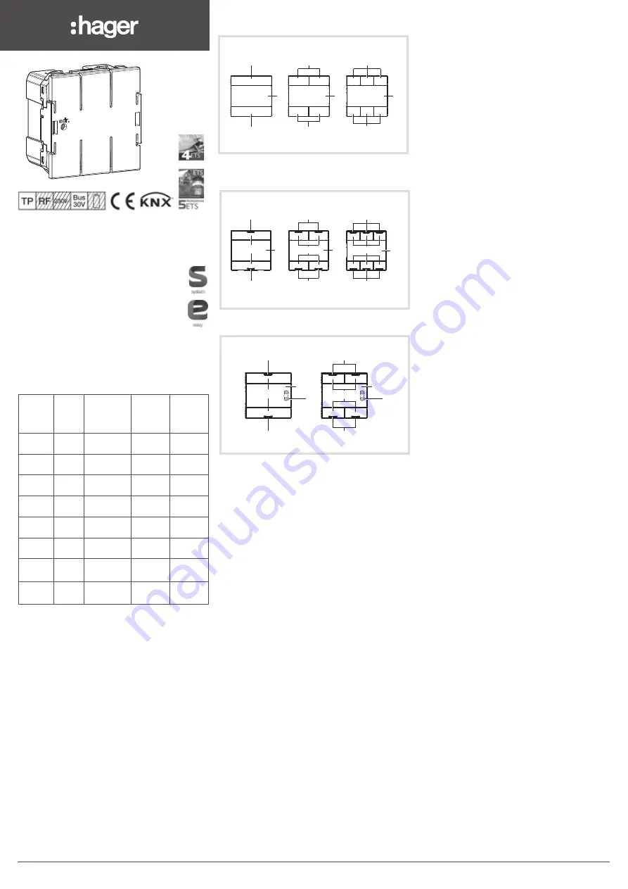 hager WXT30 Series Manual Download Page 3