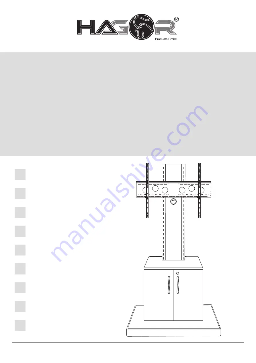 HAGOR Info-Tower CL Installation Manual Download Page 1