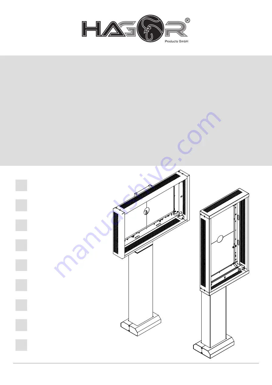 HAGOR ScreenOut LG 49XE4F Installation Manual Download Page 1