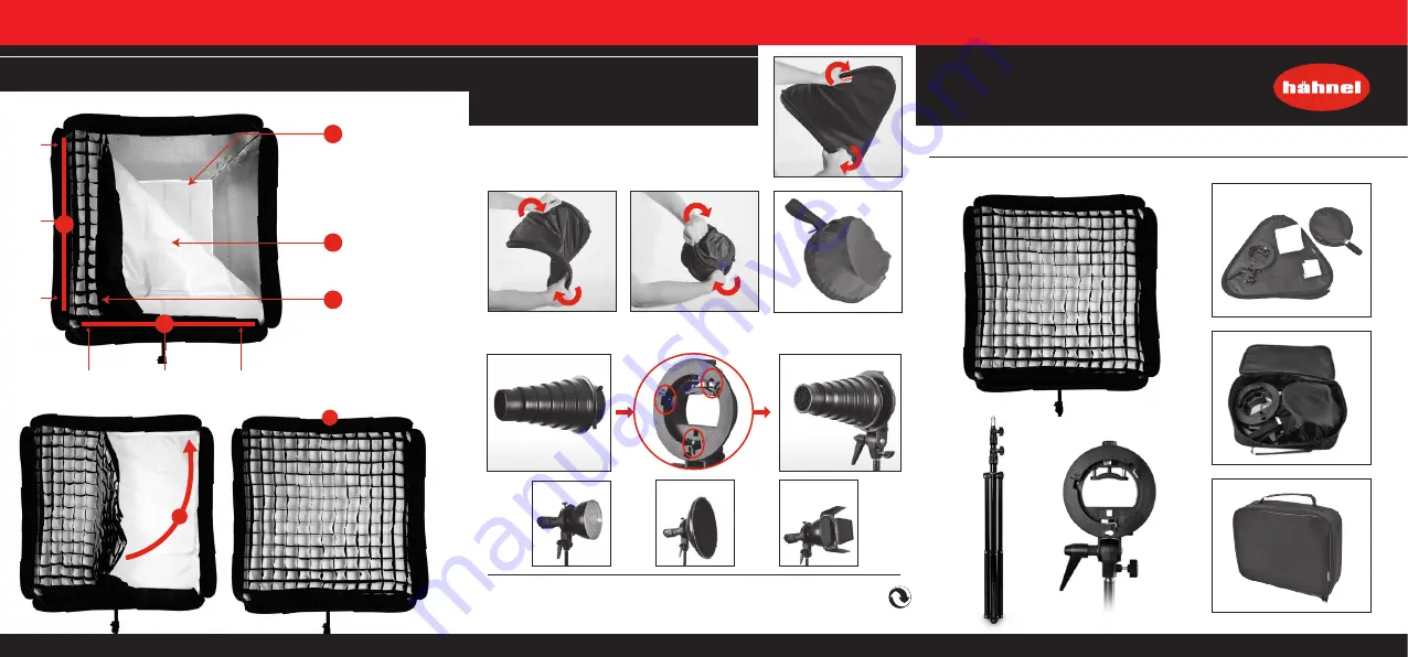 Hahnel Speedlite SOFTBOX80 KIT Quick Start Manual Download Page 2