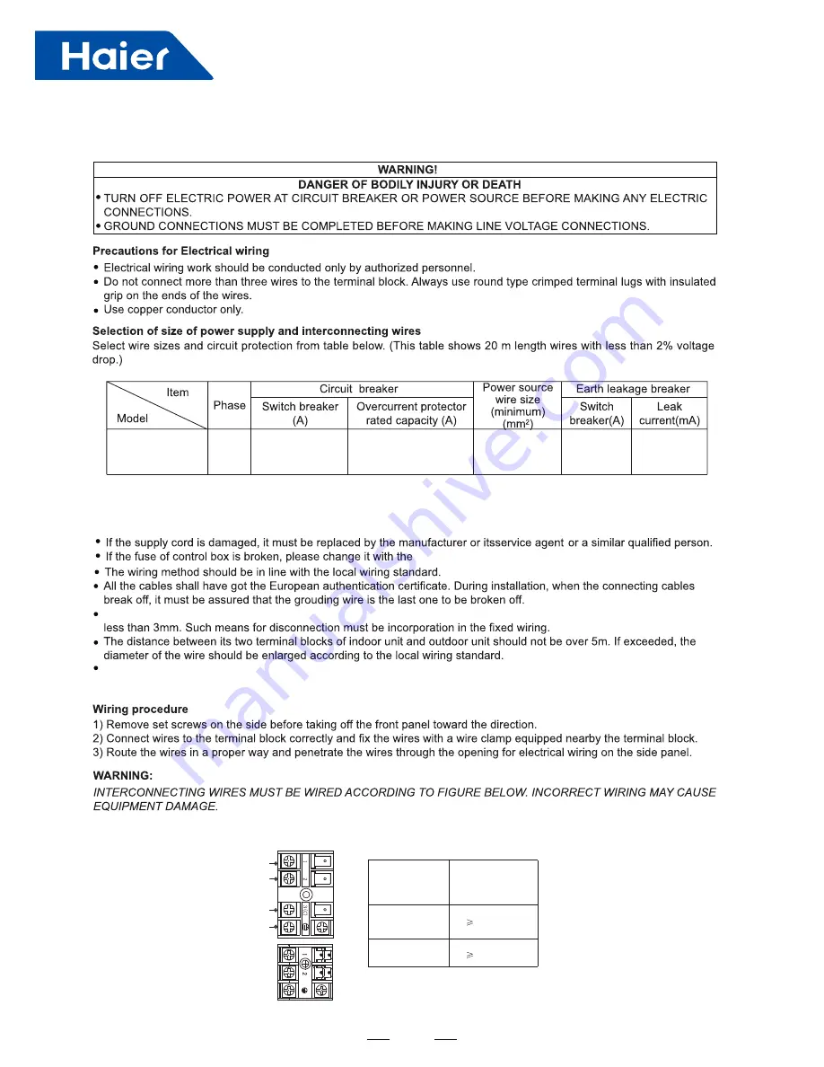 Haier AB25S2SC1FA Service Manual Download Page 98